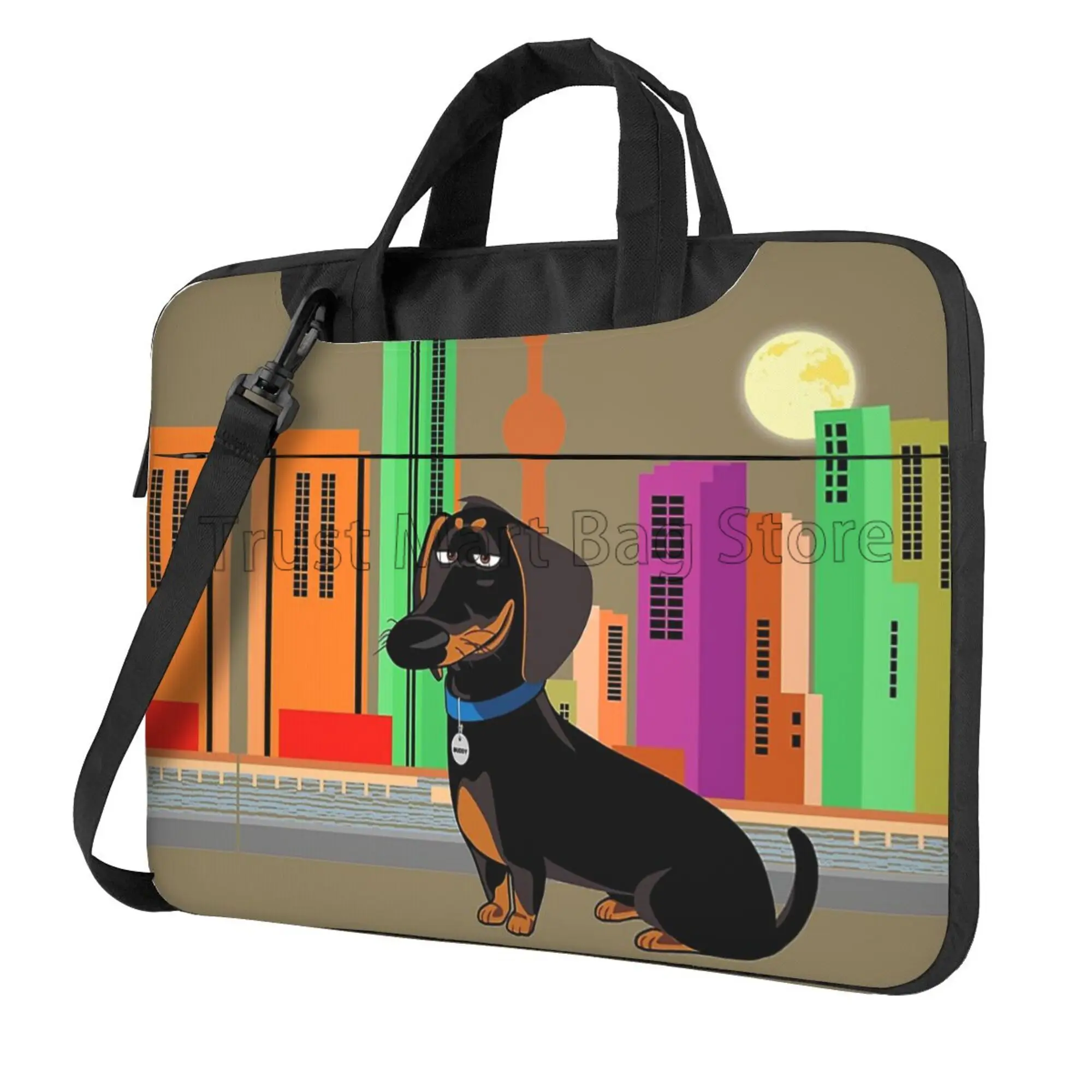 Laptop Accessories Travel Case - Niedliche Dackel drucken Laptop Trage tasche