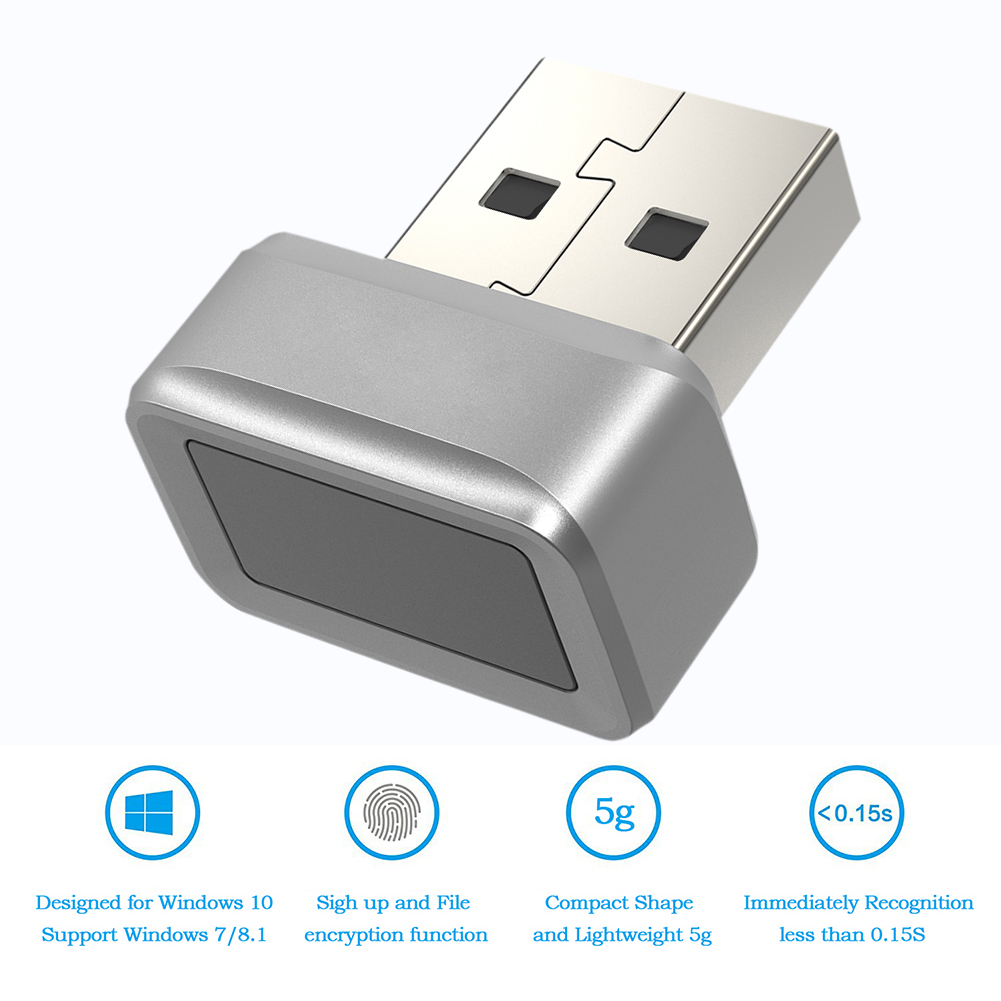 Fingerprint Reader Usb - USB-Fingerabdruckleser FIDO U2F Biometrischer Fingerabdruckscanner für