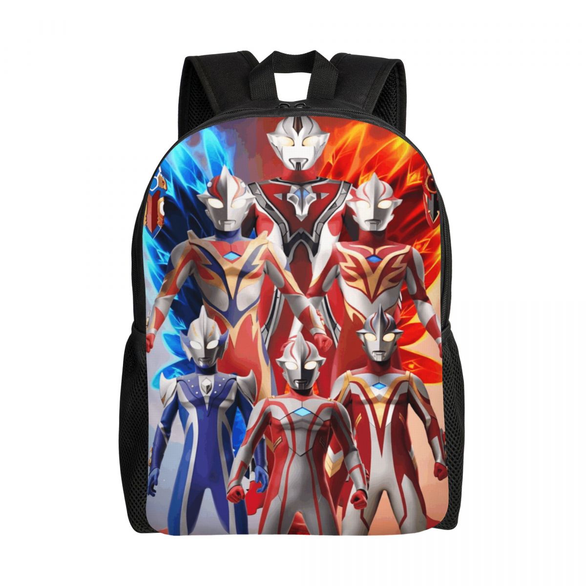Laptop Accessories 3D Print - 3D-Druck-Cartoon-U-Ultramanes-Rucksack für Mädchen, Jungen, College, Schule,
