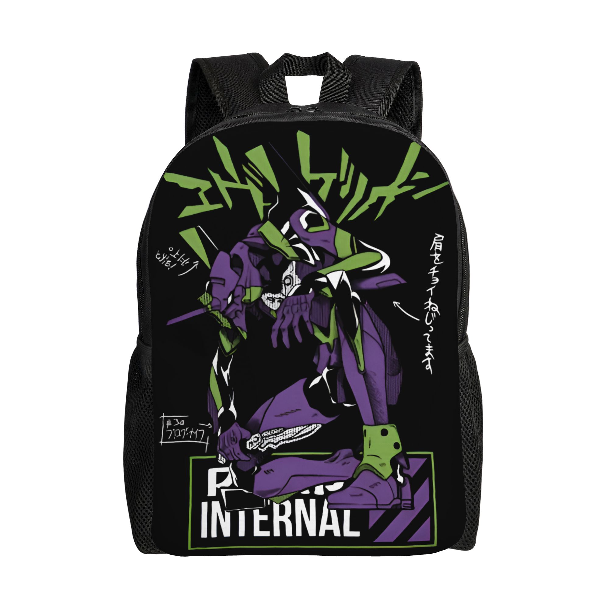 Laptop Accessories For College - 3D-Druck E-Evangelions-Rucksäcke im Mecha-Stil, Cartoon-Comic, Schule,