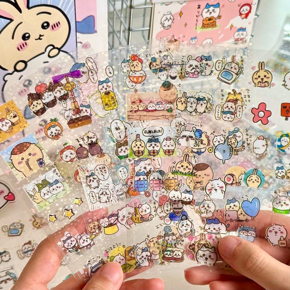 Laptop Accessories Diy - 30 Stück Chiikawa Laser-Aufkleber Cartoon Wasserfeste