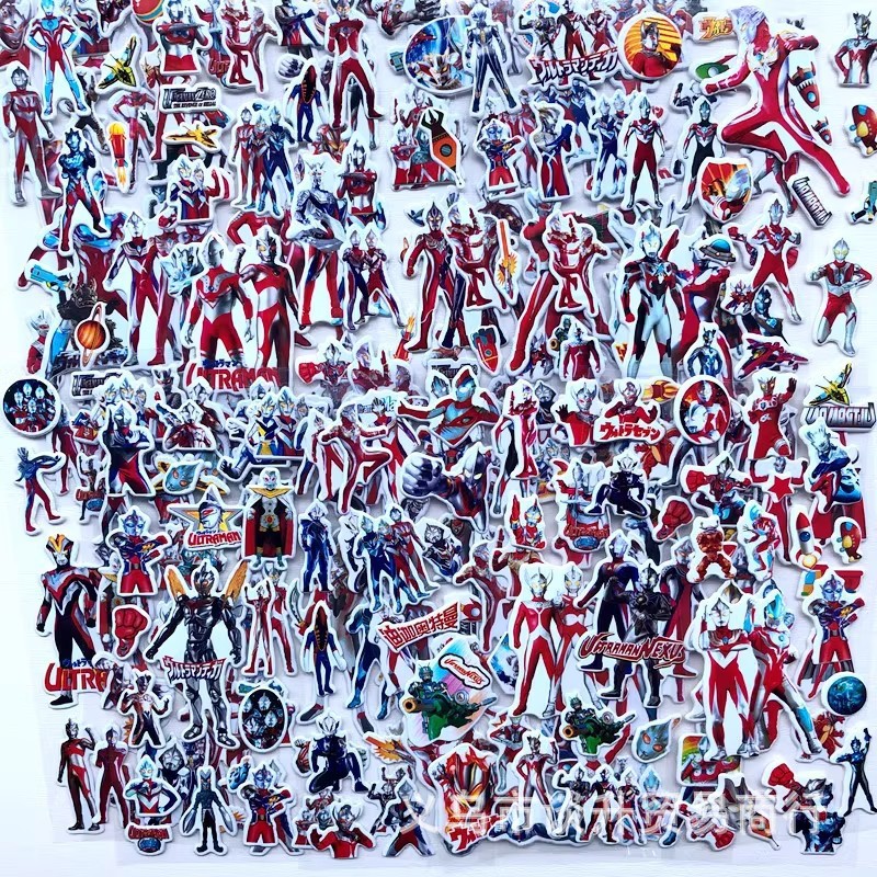 Laptop Accessories Diy - 10 Stück Cartoon Ultraman 3D-Blasenaufkleber –