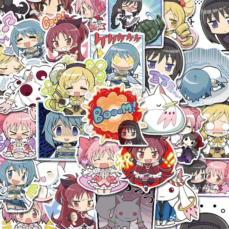 48 Stück Cartoon Puella Magi M – Laptop Accessories Decoration Bewertung und Preis