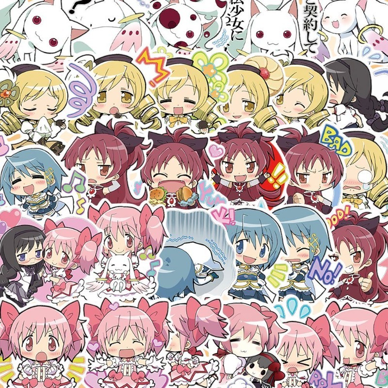 48 Stück Cartoon Puella Magi M – Laptop Accessories Decoration Bewertung und Preis