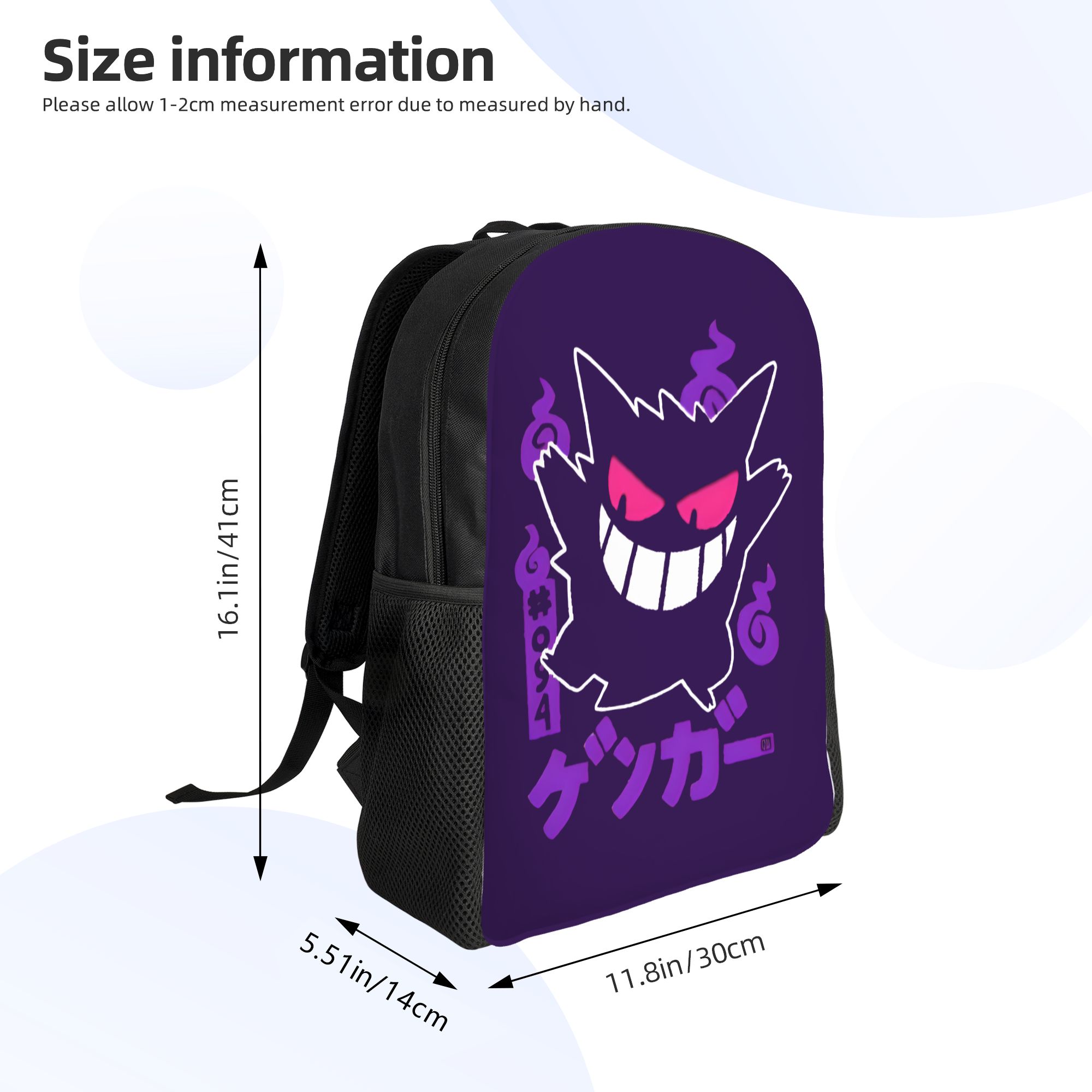 3D-Druck Pokemon Gengar Rucksa – Laptop Accessories For College Bewertung und Preis