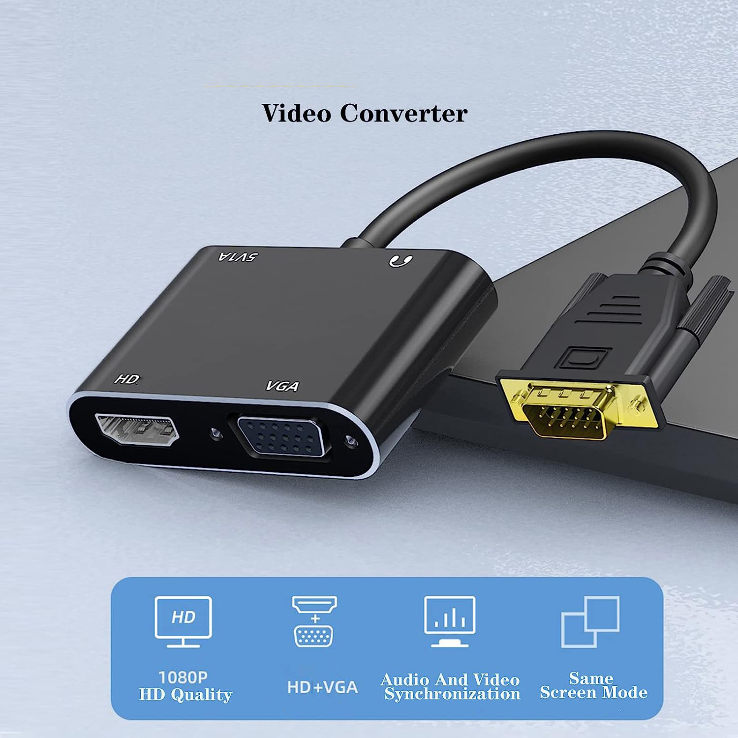 VGA (Host) zu VGA/HDMI-kompati – Monitor Portable Usb Bewertung und Preis